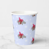 Nilpferd-Weihnachtsfeier-Papierbecher Pappbecher (Links)