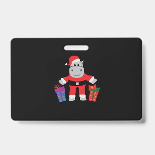 Nilpferd Weihnachtsmann Ausweis