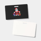 Nilpferd Weihnachtsmann Ausweis (Vorder- & Rückseite)