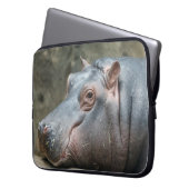 Nilpferde Laptopschutzhülle (Vorderseite Links)