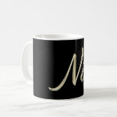 Nils Name whitegold Tasse Teetasse Kaffeetasse (Vorderseite Links)