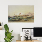Niltal mit Ruinen des Tempels von Poster (Heimbüro)