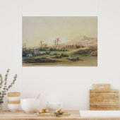 Niltal mit Ruinen des Tempels von Poster (Küche)