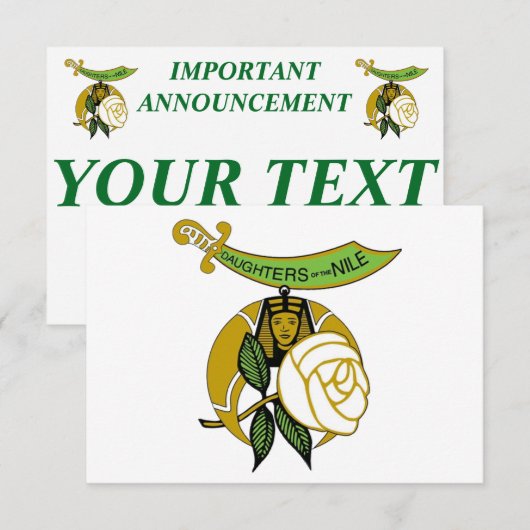 Niltochter Ankündigung (Vorne/Hinten)