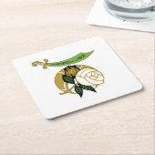 Niltochter Rechteckiger Pappuntersetzer (angewinkelt)