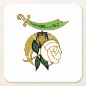 Niltochter Rechteckiger Pappuntersetzer (Vorderseite)