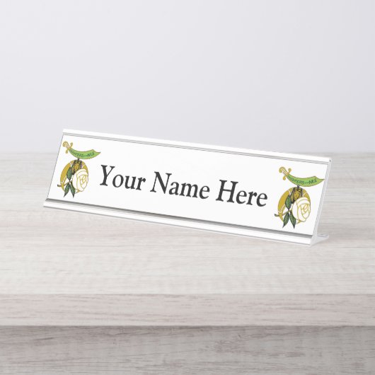 Niltochter Schreibtischnamensplakette (Vorderseite )