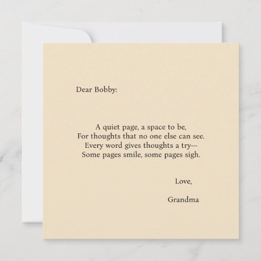 Nim Journals individuell anpassbare Comfort Series (Rückseite)