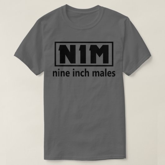 Nim Nine Inch Males Funny Mens T-Shirt (Design vorne)