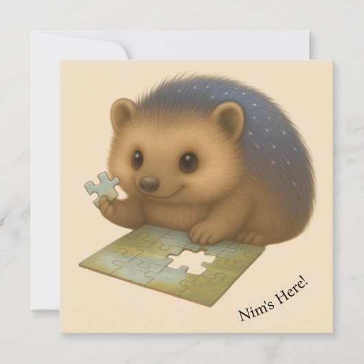 Nim Puzzles - individuell anpassbare Comfort-Karte (Vorderseite)