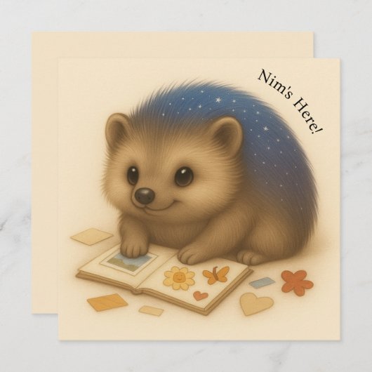 Nim Scrapbooks Anpassbare Comfort-Serienkarte (Vorne/Hinten)