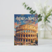 Nîmes Arena Frankreich Postkarte (Stehend Vorderseite)