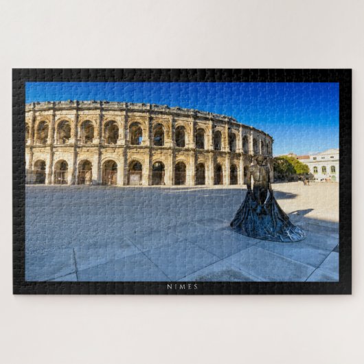 NIMES - Arènes de Nimes et statue Puzzle (Horizontal)