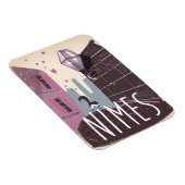 Nîmes France Cartoon Magnet (Rechte Seite)