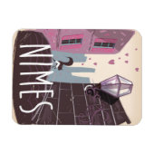 Nîmes France Cartoon Magnet (Horizontal)