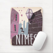 Nîmes France Cartoon Mousepad (Mit Mouse)