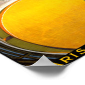 Nimes France Vintage Travel Poster Zurück (Ecke)