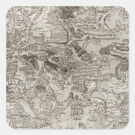 Nimes Quadratischer Aufkleber (Vorderseite)