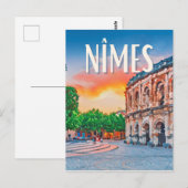 Nîmes Vintage Postkarte (Vorne/Hinten)