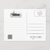 NIMITZ CLASS SUPERCARRIER POSTKARTE (Rückseite)