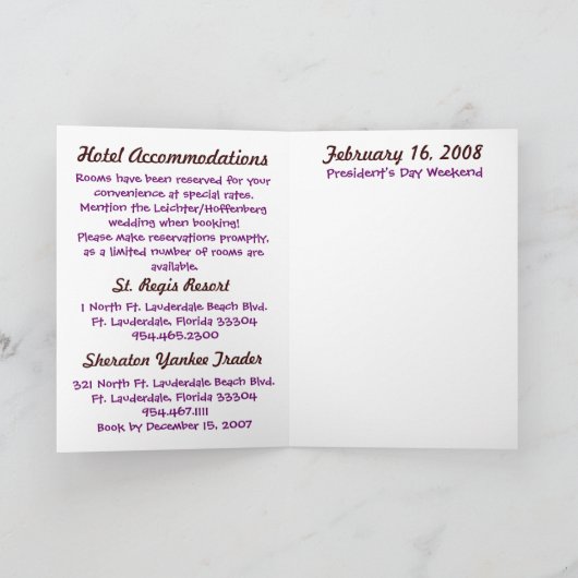 Nimm 2 - Save the Date! Ankündigung (Innenseite)