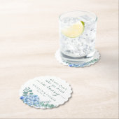 Nimm bitte meinen Drink nicht! | Blue Hydrangea Fl Untersetzer (Vor Ort)