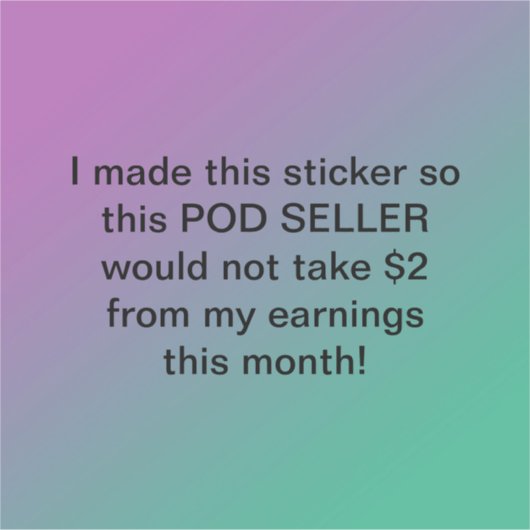 Nimm bitte nicht meine $2 aufkleber (Vorderseite)