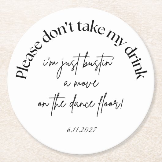 Nimm bitte nicht meinen Untersetzer zu Gastgeschen (Vorderseite)