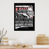 Nimm das hier runter, ich Wollte Klingen Poster (Küche)