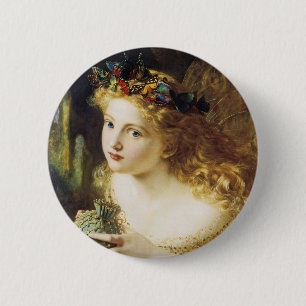 Nimm das schöne Gesicht der Frau Button