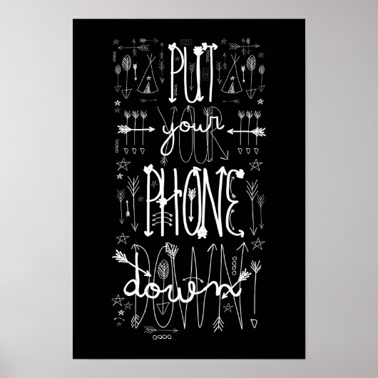 Nimm dein Telefon runter Poster (Vorne)