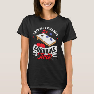 Nimm deine Bean-Taschen, es ist Cornhole Time Corn T-Shirt