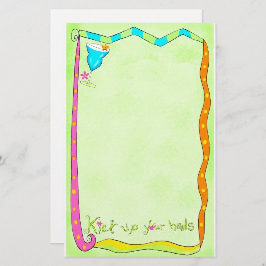 Nimm deine Heelse grünes Schreibtisch auf. Briefpapier (Vorne/Hinten)