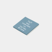 Nimm deine Med und du wirst ruhig sein Post-it Klebezettel (angewinkelt)