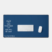 Nimm deine Med und du wirst ruhig sein Schreibtischunterlage (Tastatur & Maus)