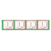 Nimm deine Plätze naughty oder Nice Kurzer Tischläufer (Horizontal)