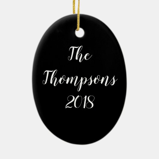 Nimm deinen Tinkel nicht in einem Dreieck lustig Keramik Ornament (Hinten)