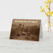 Nimm den Finger Karte (Gelbe Blume)