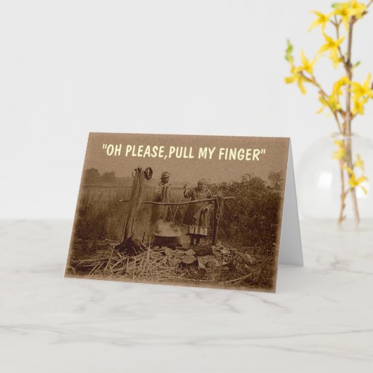 Nimm den Finger Karte (Gelbe Blume)