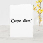 Nimm den Tag! Karte (Gelbe Blume)