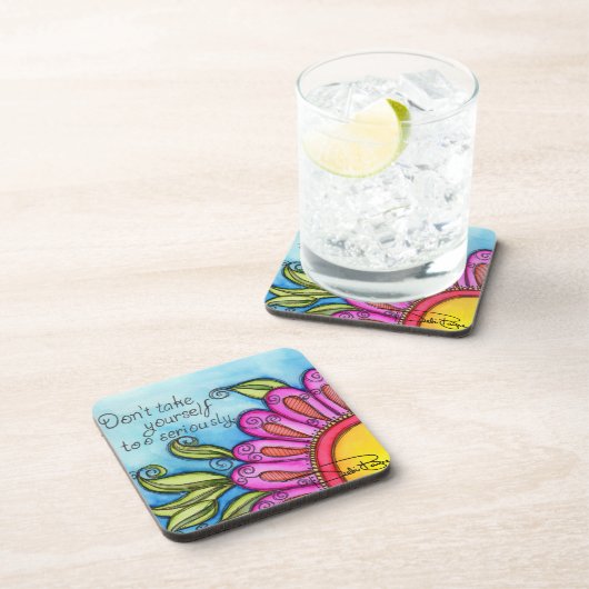 Nimm dich nicht zu ernst untersetzer (Rechte Seite)