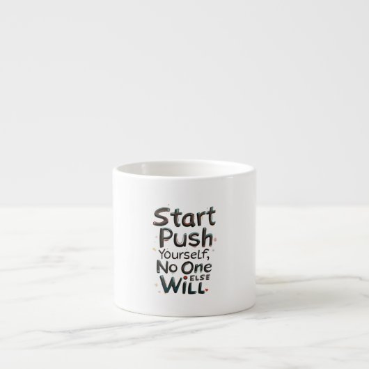 Nimm dich selbst, niemand sonst wird es tun espressotasse (Vorderseite)