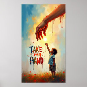 Nimm die Hand Poster