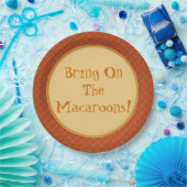 Nimm die Macaroons an! Servierplatte Pappteller (Party)