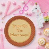 Nimm die Macaroons an! Servierplatte Pappteller (Party)
