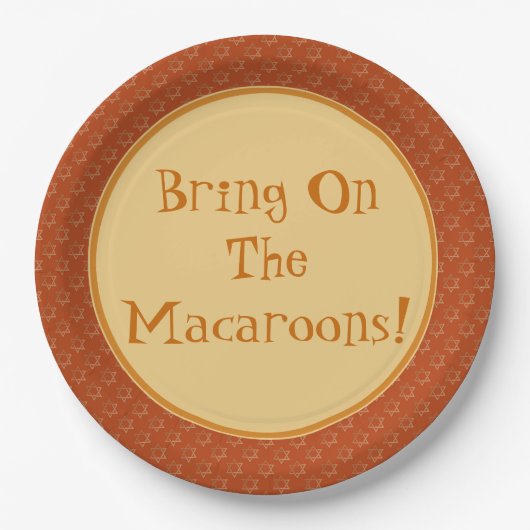 Nimm die Macaroons an! Servierplatte Pappteller (Vorderseite)