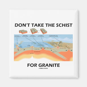Nimm die Schere nicht für Granit (Geologie-Spaß) Magnet
