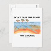 Nimm die Schere nicht für Granit (Geologie-Spaß) Postkarte (Vorne/Hinten)