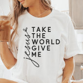Nimm die Welt, gib mir Jesus Tri-Blend Shirt