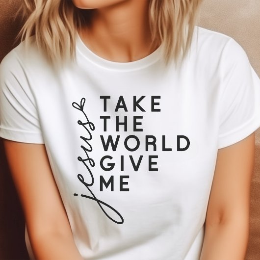 Nimm die Welt, gib mir Jesus Tri-Blend Shirt